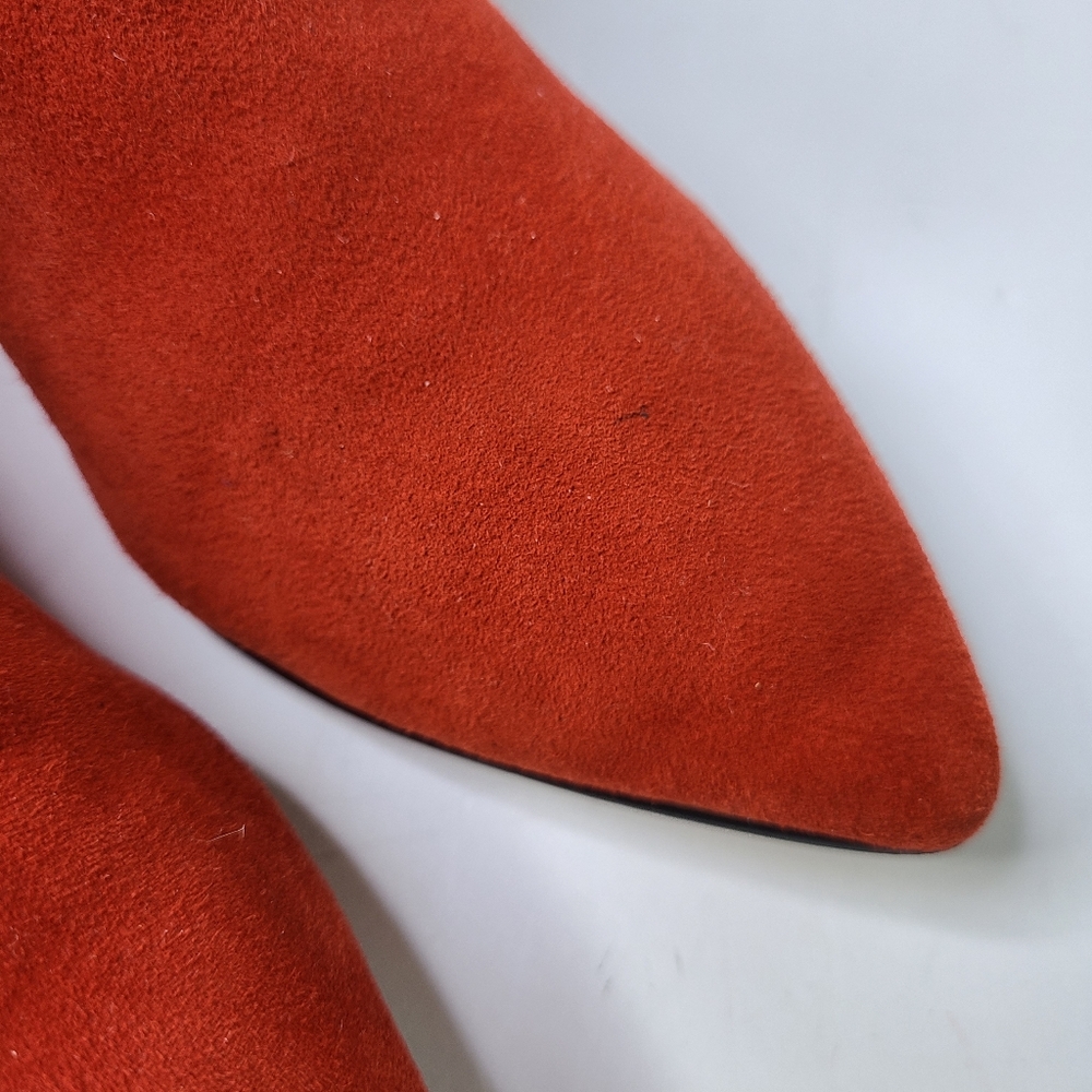 Sam Edelman Karlee Red Suede Ankle Boots - Picture 6 of 12